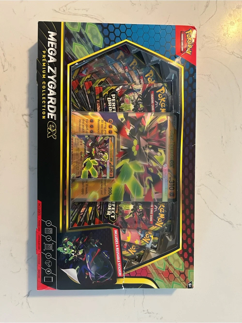 Pokémon TCG: Mega Zygarde ex Collection Box - Brand New Sealed (Some Minor Wear)